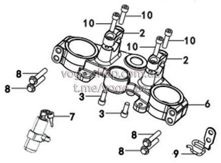 Верхня частина траверси для Loncin LX300GY-A DS2 Pro [501860014-0001] 100885 фото